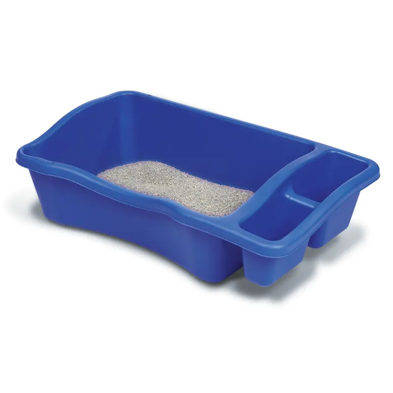 Petmate Cat Litter Pan with Microban Bleached Linen Giant - Assorted Color