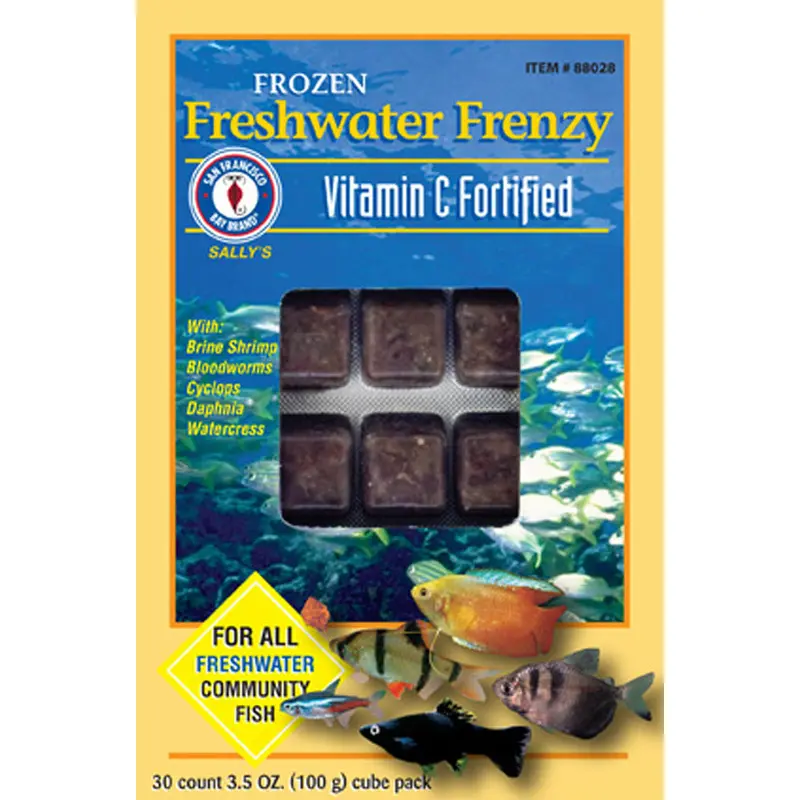 San Francisco Freshwater Frenzy Frozen Fish Food 3.5 oz SD-5