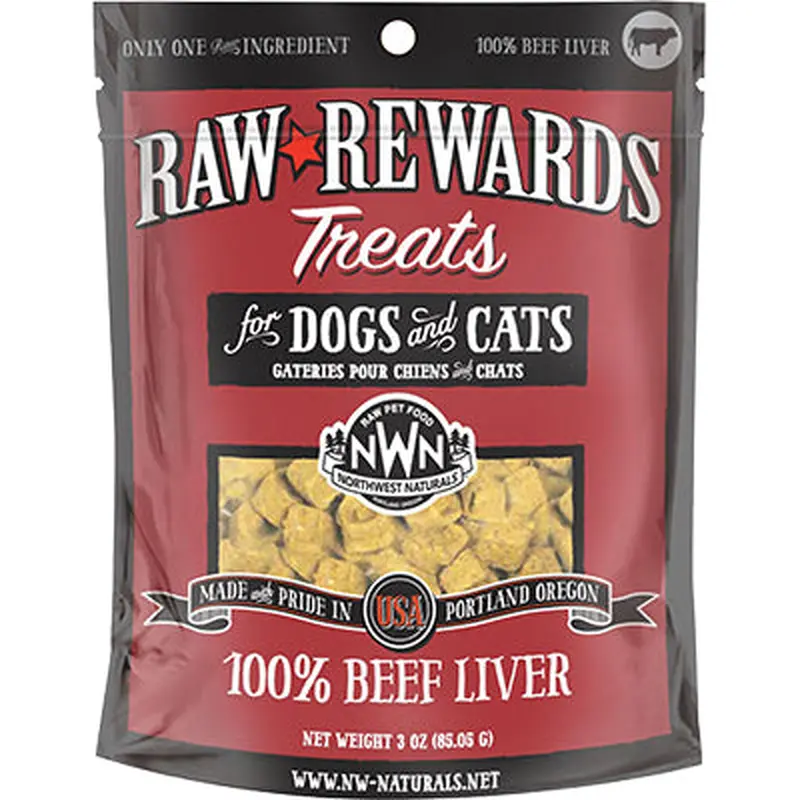 Northwest Naturals Dog Freeze Dried Beef Liver 3oz 