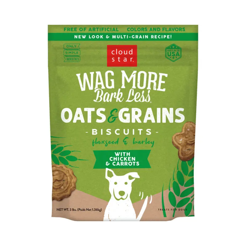 Wag More Bark Less Original Oven Baked Treats with Chicken and Carrots 3lb 