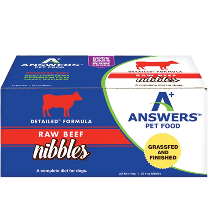 Answers Dog Frozen Detailed Beef Nibbles 2.2lb 