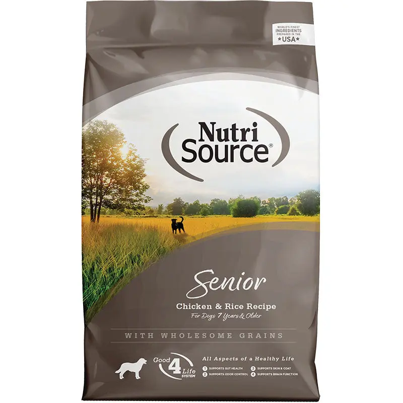 Nutrisource Senior Chicken And Rice Dry Dog Food-5-lb-