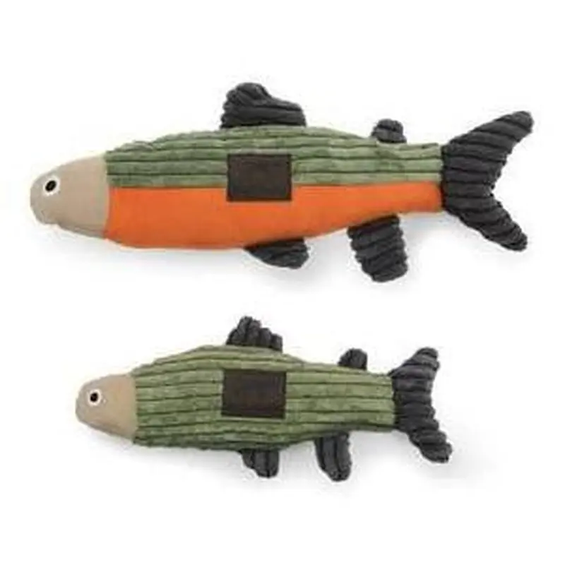 Tall Tails Dog Squeaker Fish Sage 12 Inches 