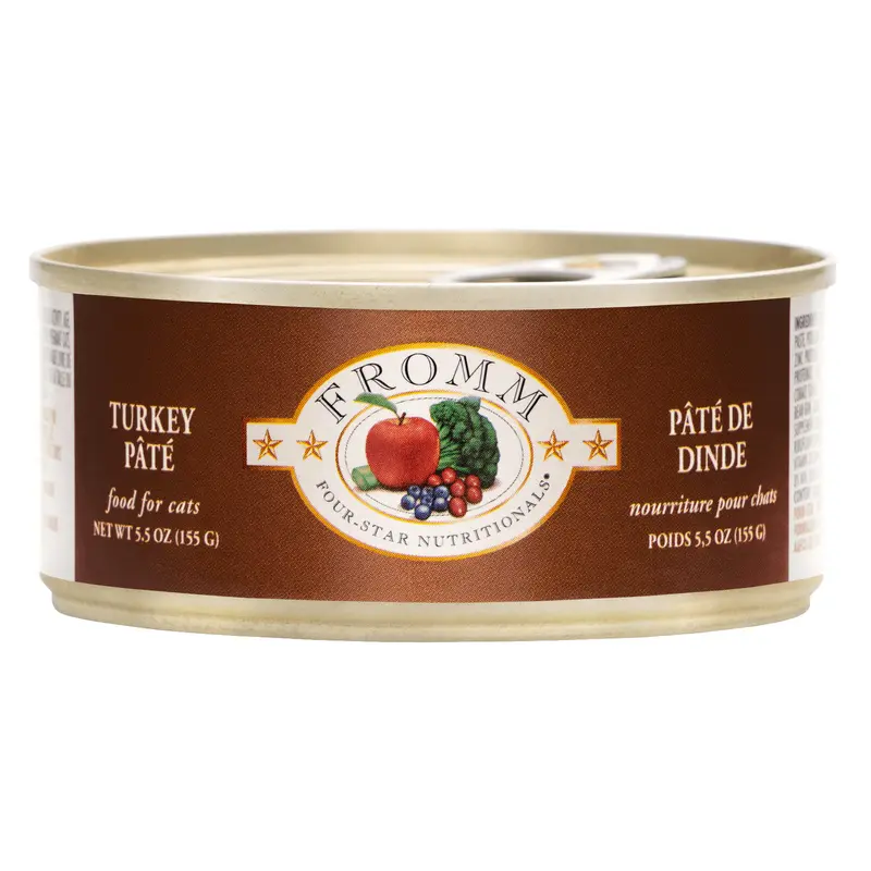 Fromm Four-Star Turkey Pate Canned Cat Food 5.5 oz