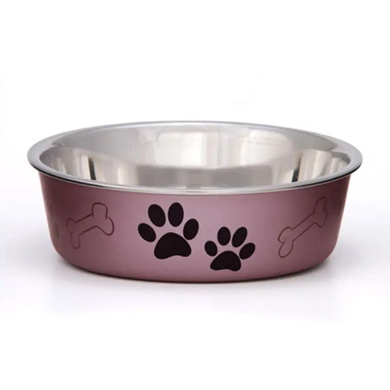 Loving Pets Metallic Dog Bowl Grape LG