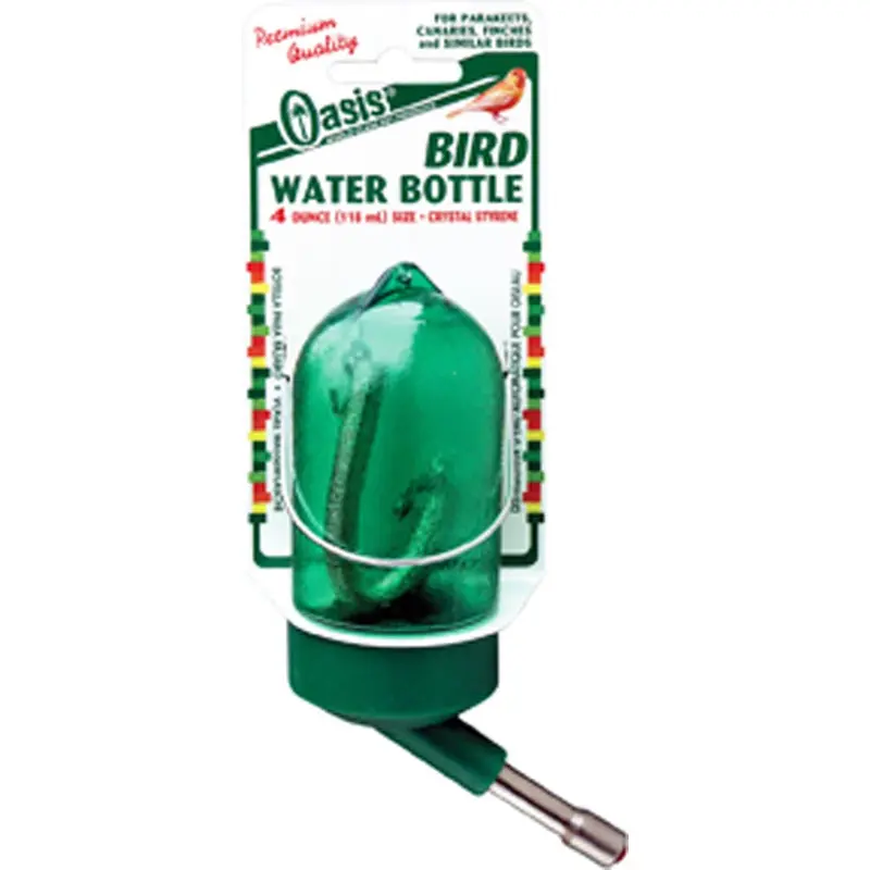 Oasis Bird Water Bottle Green 4 oz
