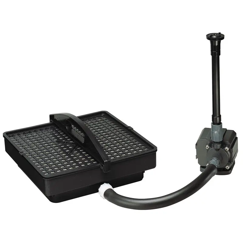 Danner Garden Pond 1500 Filter & Pump Kit Black 500 GPH