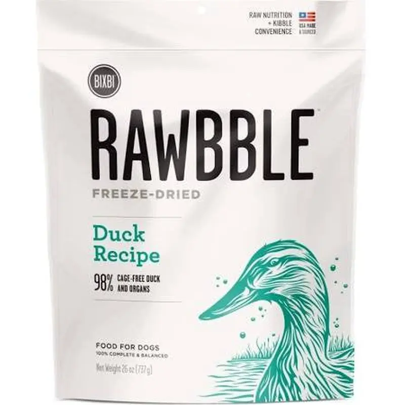 Bixbi Rawbble Dog Freeze Dried Duck 26oz 
