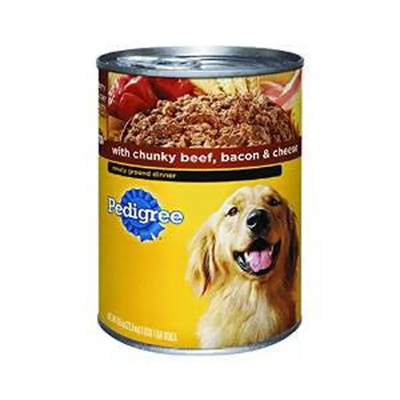 Mars Pedigree Chunk Beef/Bacon/Cheese 12/22Oz Cans 
