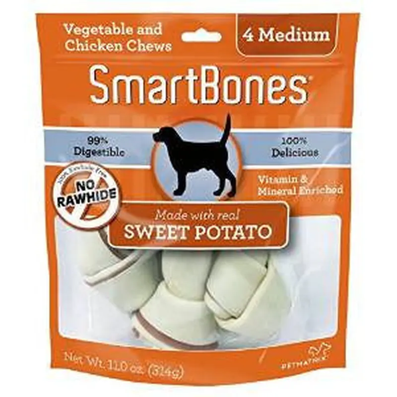 SmartBones Sweet Potato Medium 4 Pk. 