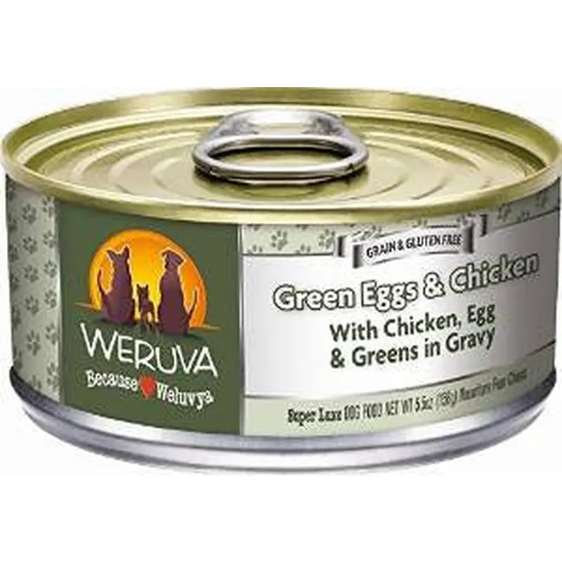 Weruva Green Eggs And Chicken Can Dog 24/5.5oz. 