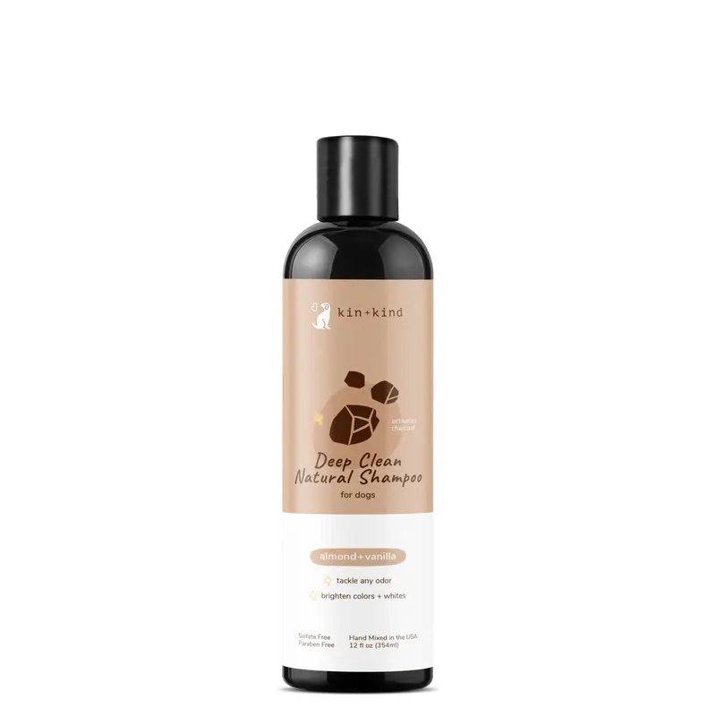 Deep Clean Natural Dog Shampoo Almond & Vanilla 12 oz