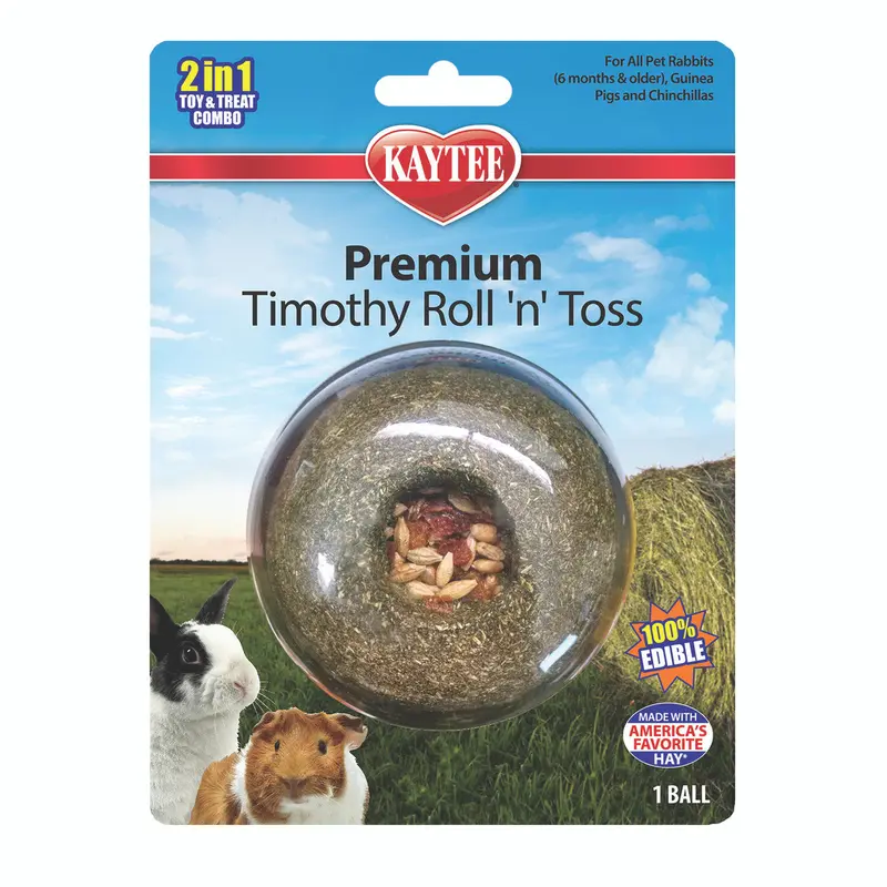 Kaytee Timothy Roll n Toss Toy and Treat