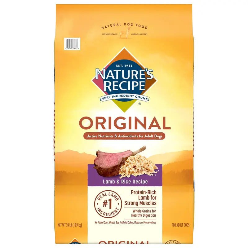 Nature's Recipe Original Lamb & Rice Dog Food 24 lb