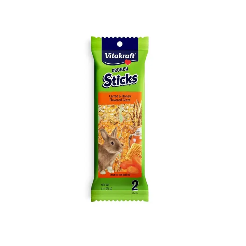 Vitakraft Crunch Sticks Rabbit Treats Carrot & Honey 3 oz 2 ct