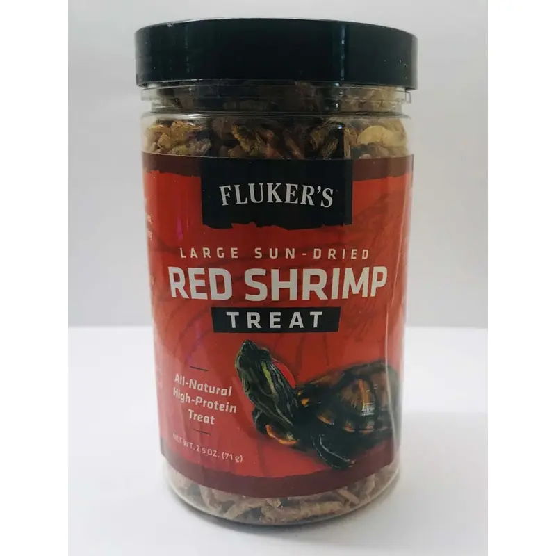 Fluker's Sun-Dried Red Shrimp Reptile Treat 2.5 Ounces