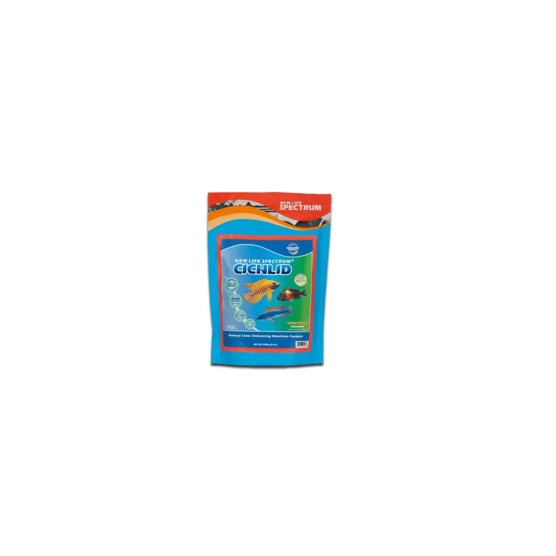 New Life Spectrum Color Enhancing Fish Food for Cichlids 1mm Regular 600G