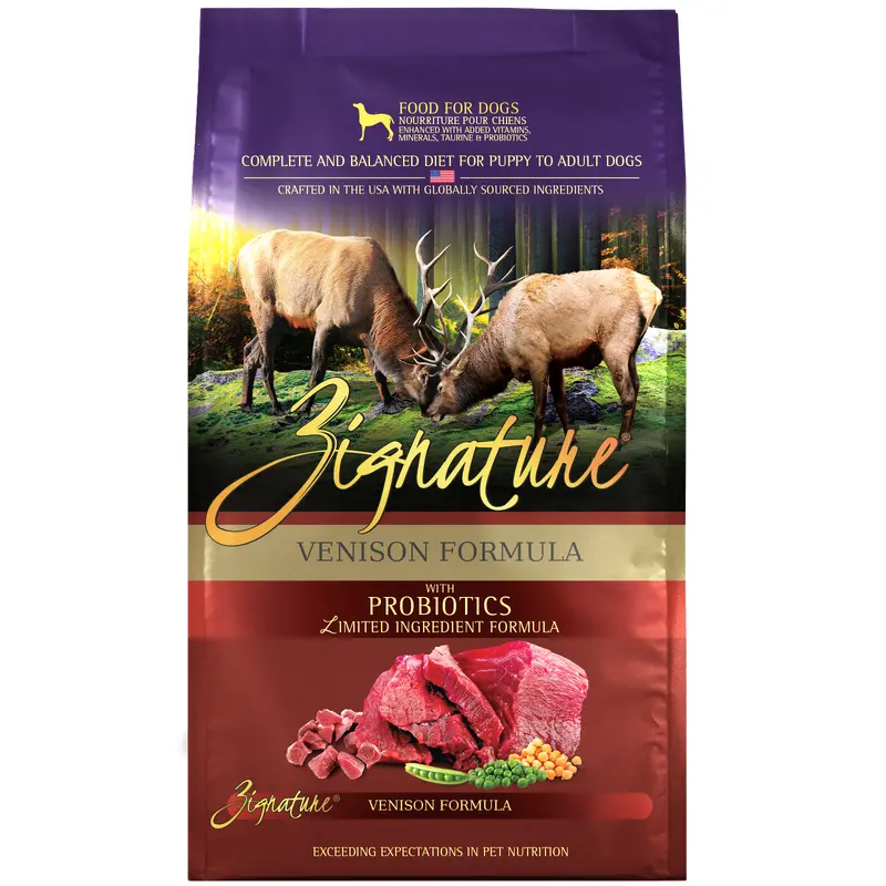 Zignature Venison Formula Dog Food 12.5 lb