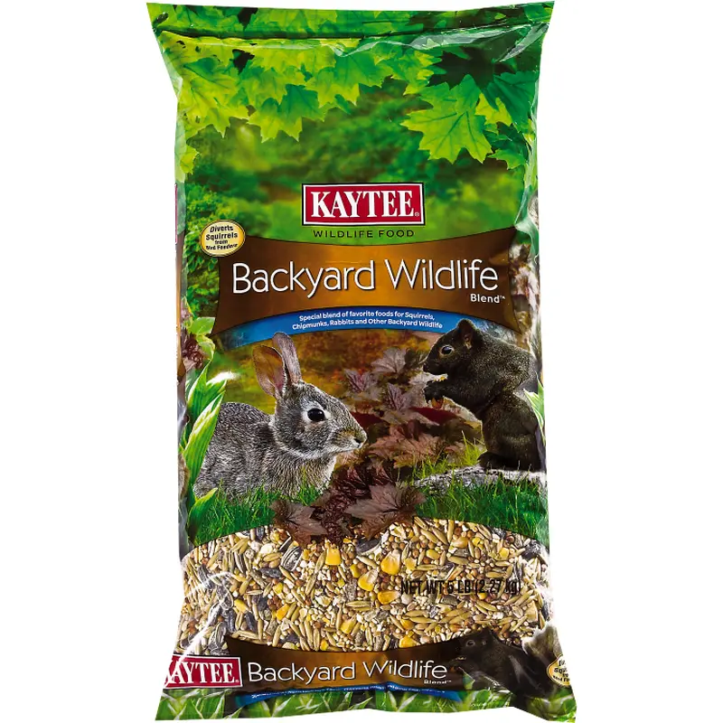 Kaytee Backyard Wildlife Food For Wild Rabbits, Squirrels, and Chipmunks, 5 lb