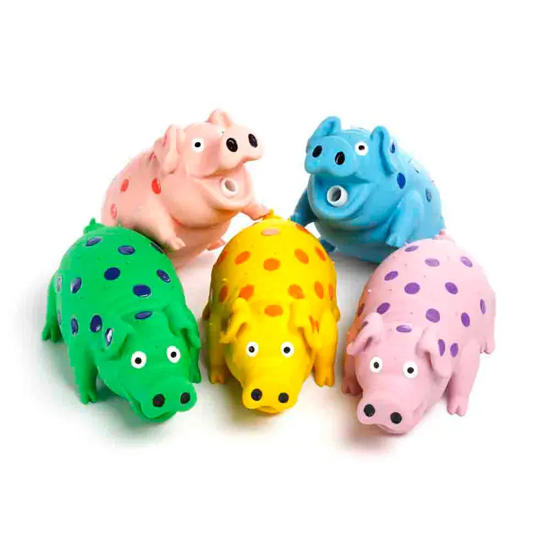 Multipet Pigs That Oink Dog Toy Assorted 9 in