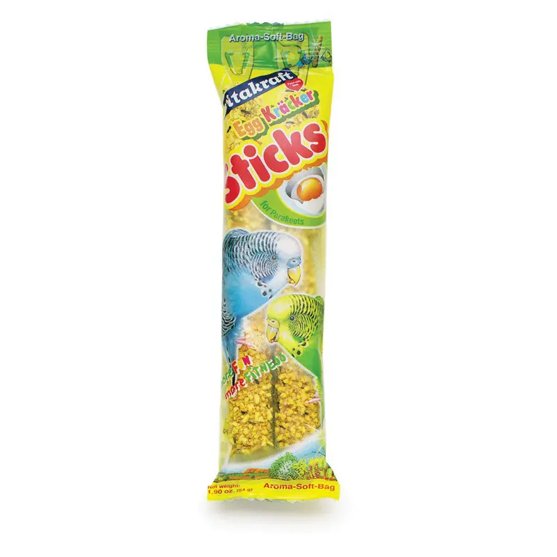 Vitakraft Crunch Sticks Egg & Honey Flavor Parakeet Treat 1.9 oz 2 Count