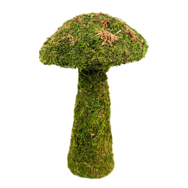 Galapagos Moss Mushroom Decorative Terrarium Ornament Fresh Green 11in SM (D)