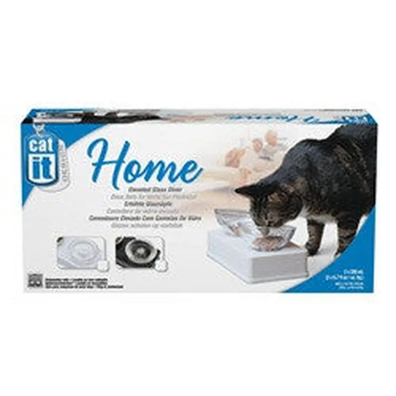 Hagen Catit Style Glass Double Diner Set White 54532