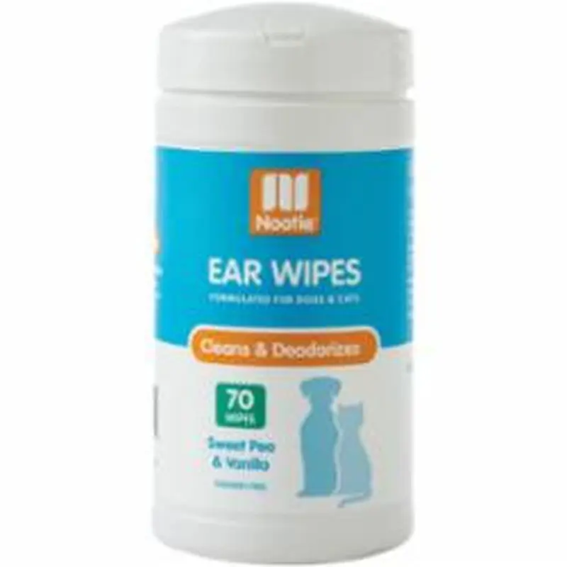 Nootie Sweet Pea & Vanilla Waterless Shampoo Wipes For Dogs & Cats-70-ct-