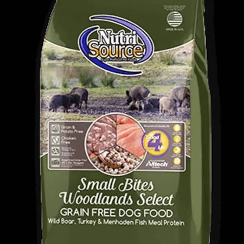 Nutrisource Grain Free Woodlands Select Small Bites Dry Dog Food-5-lb-