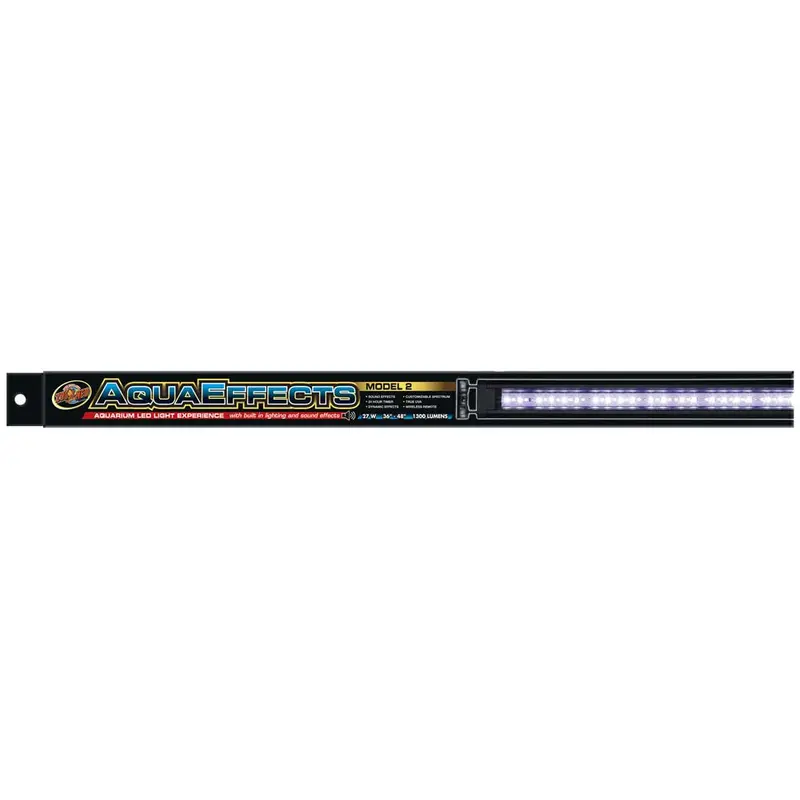Zoo Med AquaEffects Model 2 LED Light Fixture Black 36 in