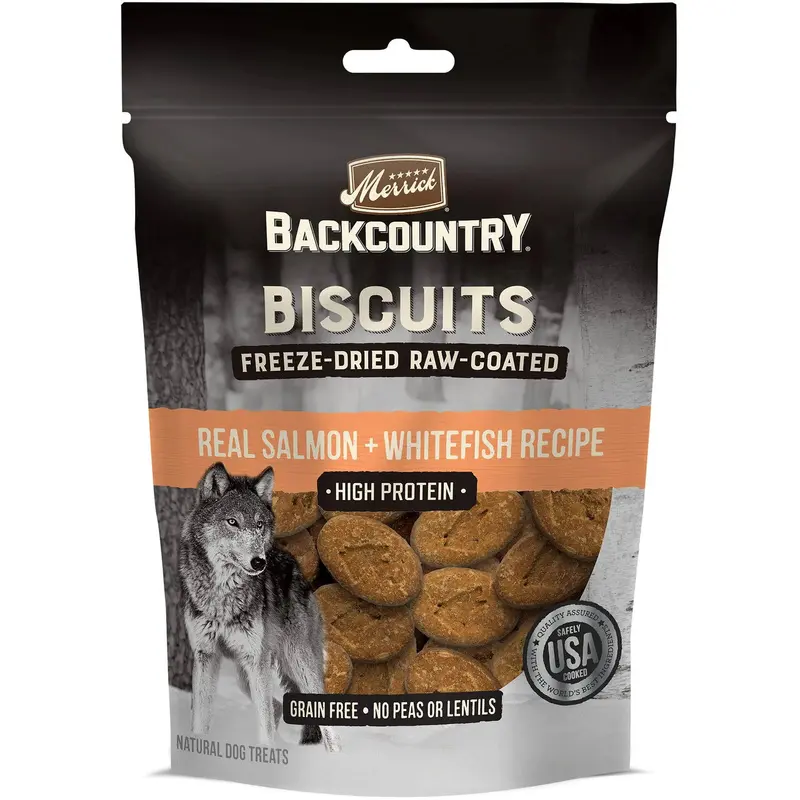 Merrick Backcountry Freeze Dried Salmon Whitefish Treat 10 oz