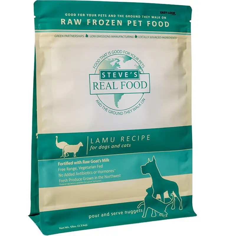 Steve's Real Food Dog Cat Frozen Lamu Nuggets 5lb SD-5
