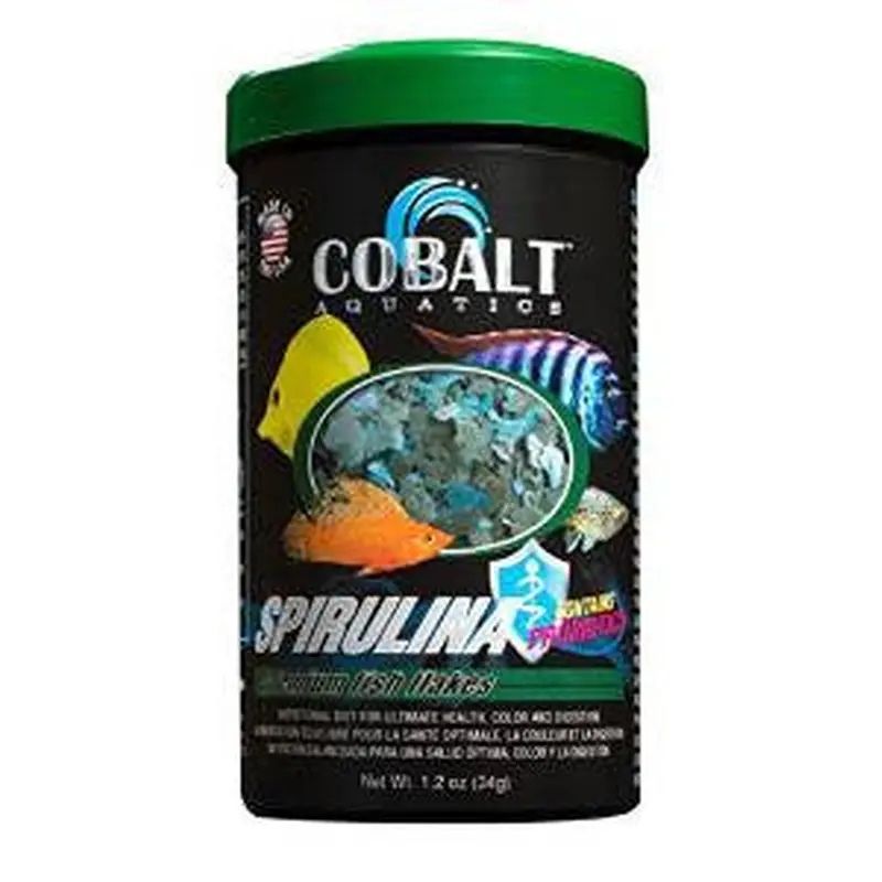 Cobalt Spirulina Fish Flake 1.2z 