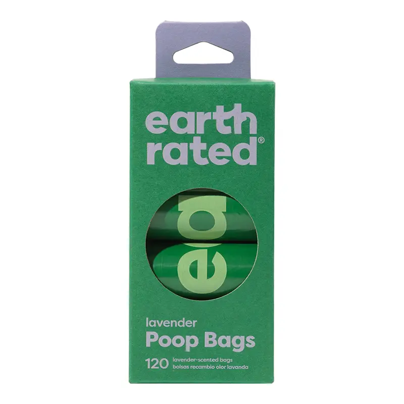 Earth Rated Poop Bag Dog Lavendar - 8 Roll 120 count 