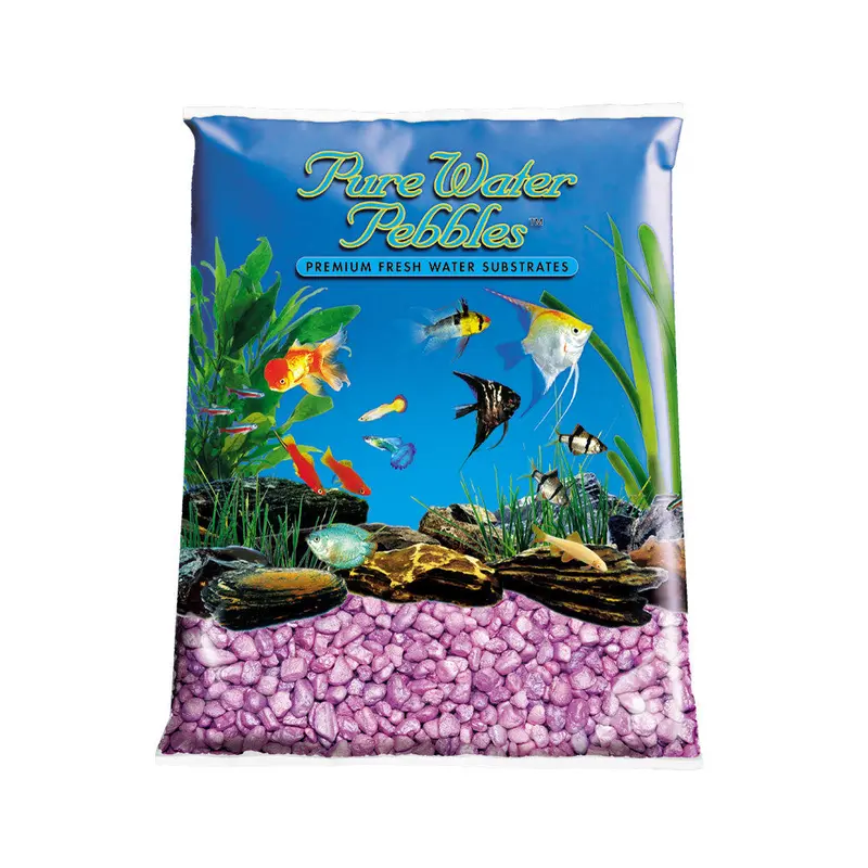 Pure Water Pebbles Premium Fresh Water Frosted Aquarium Gravel Lavender 6/5 lb