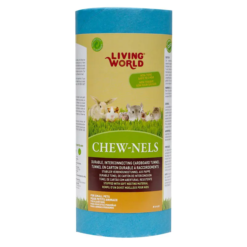 Living World Colourful Cardboard Chew-nels with Nesting Material Small 61432 