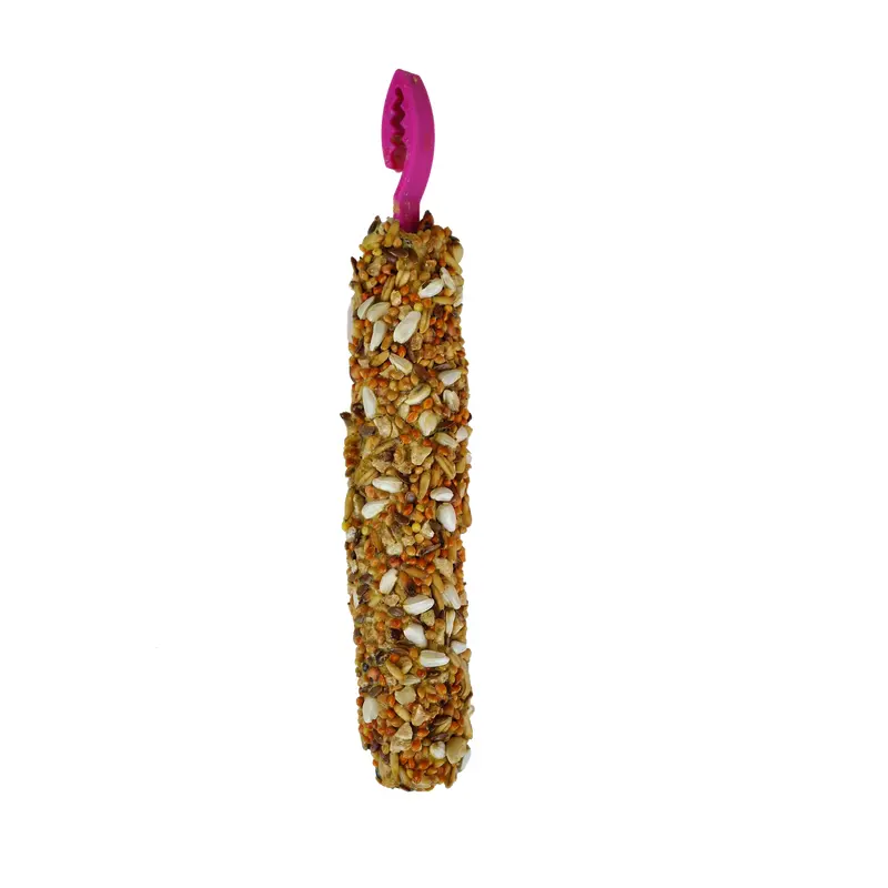 A & E Cages Smakers Snack Nut Treat Stick Display for Cockatiels 12 Count