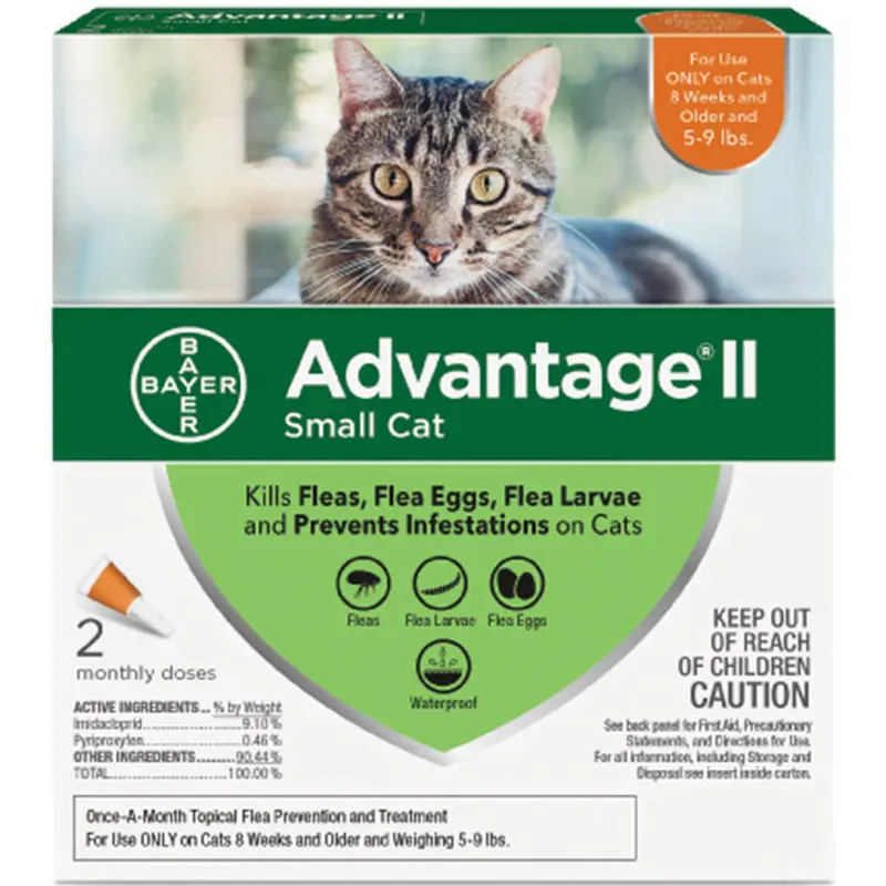 Advantage Ii Cat Small Cat 5-9lb 2 Pack