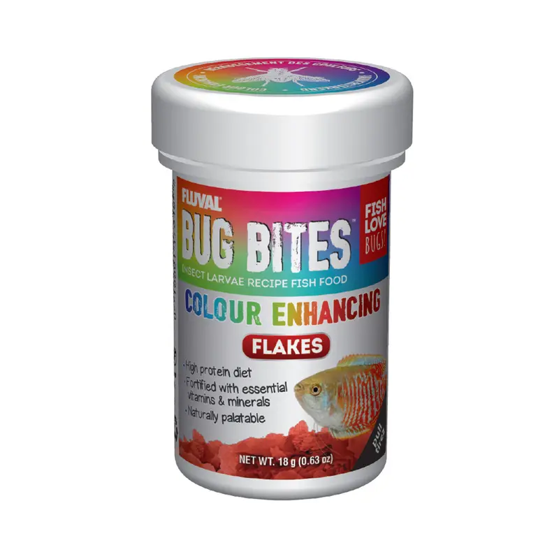 Fluval Bug Bites Color Enhancing Flakes 0.63 oz