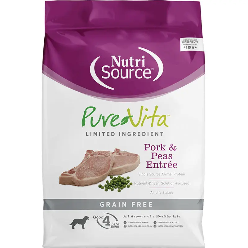 PureVita Dog Grain Free Pork and Pea 25 Lb 