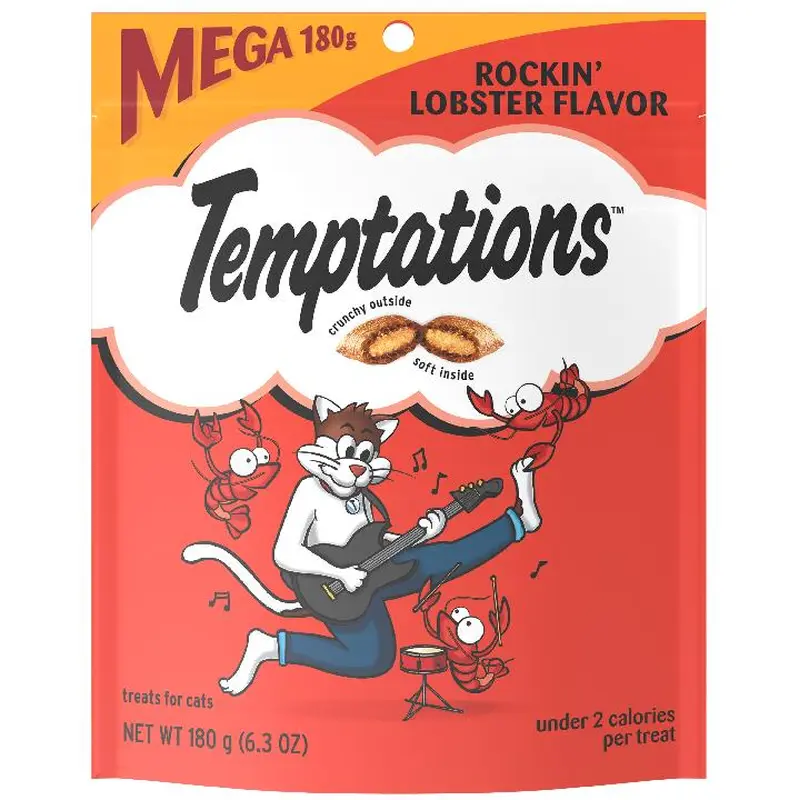 Whiskas Temptations Rockin Lobster Mega Cat Treat 10 / 6.3 oz 