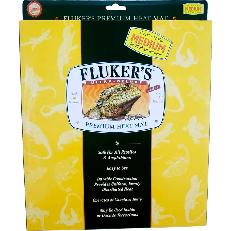 Fluker's Ultra-Deluxe Premium Heat Mat for Reptiles 11in X 11in MD
