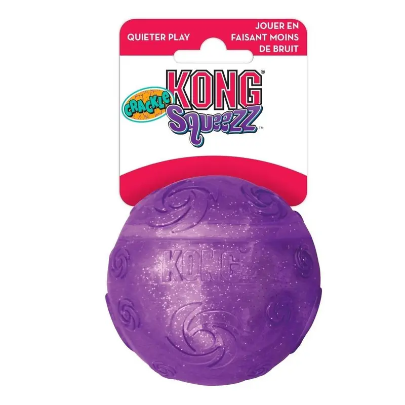 KONG Squeezz Medium Crackle Ball 
