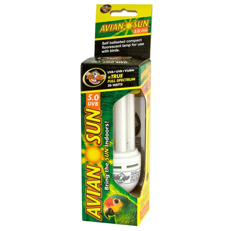 Zoo Med Avian Sun 5.0 UVB Compact Fluorescent Lamp White (S)