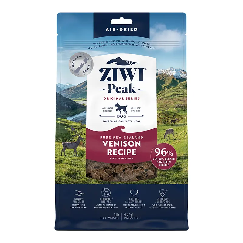 Ziwi Dog Air Dried Venison 16oz. 