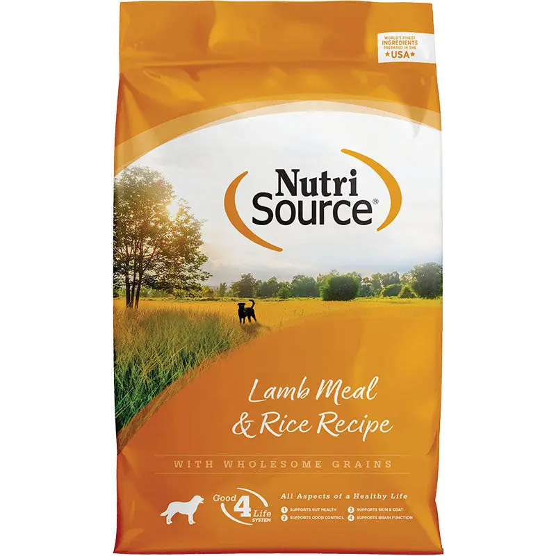 NutriSource Adult Lamb and Rice Dog Food 15 lb 