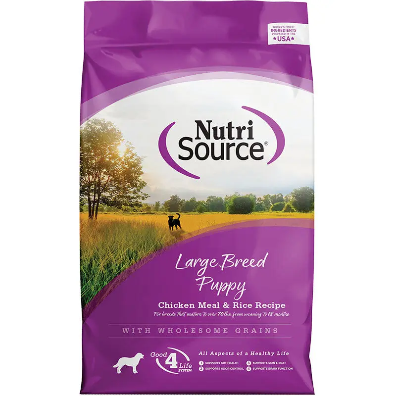NutriSource Chicken and Rice Large Breed Puppy Food  5lb