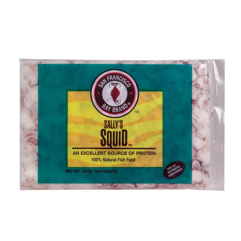 San Francisco Squid Frozen Fish Food 16 oz SD-5