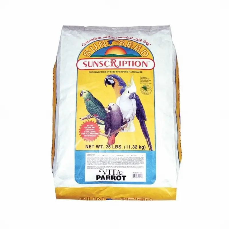 Sun Seed Vita Sunscription Parrot Diet Bird Food 25 lb (D)