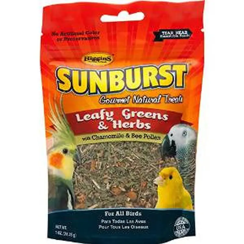 Higgins Sunburst Treats Leafy Greens & Herbs 1oz 